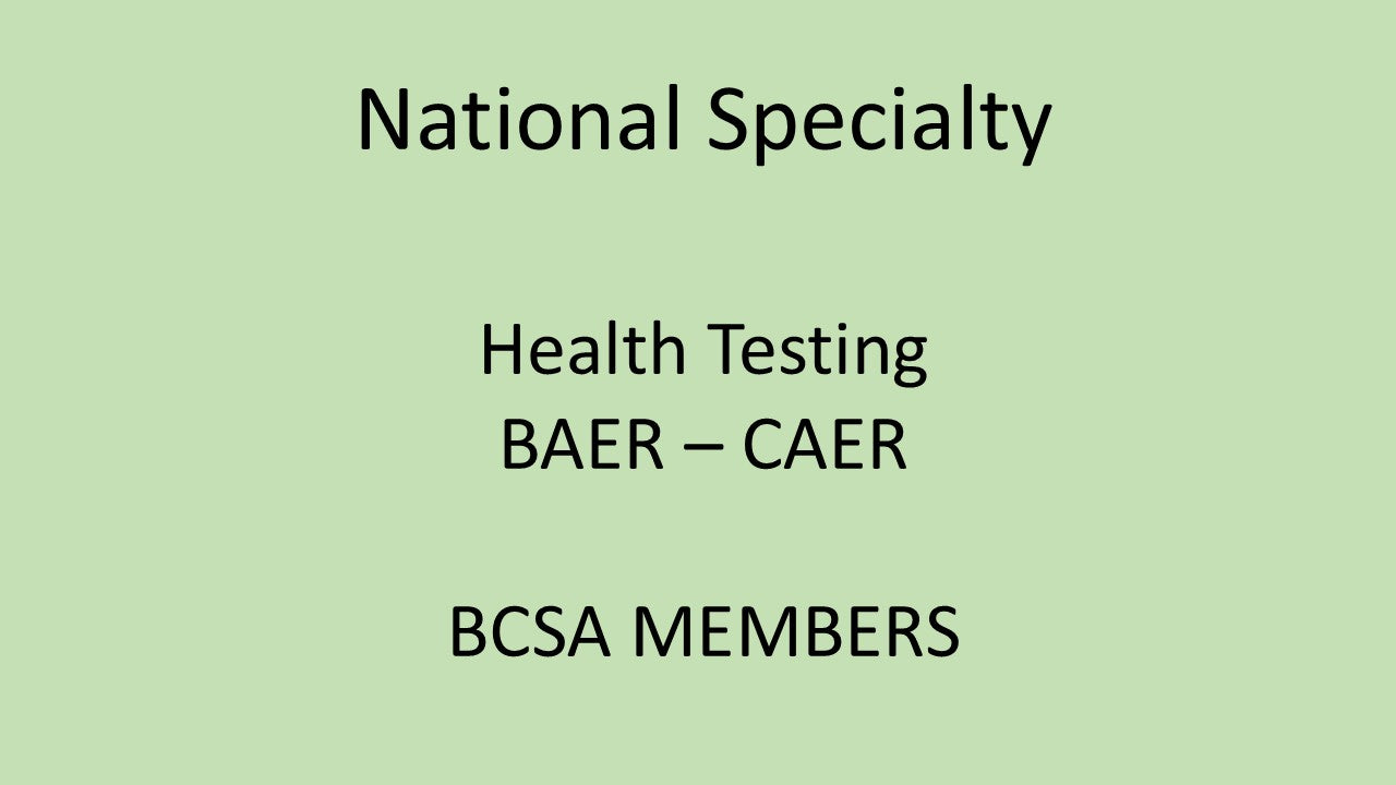 2025 - NS Health Testing - BCSA Members