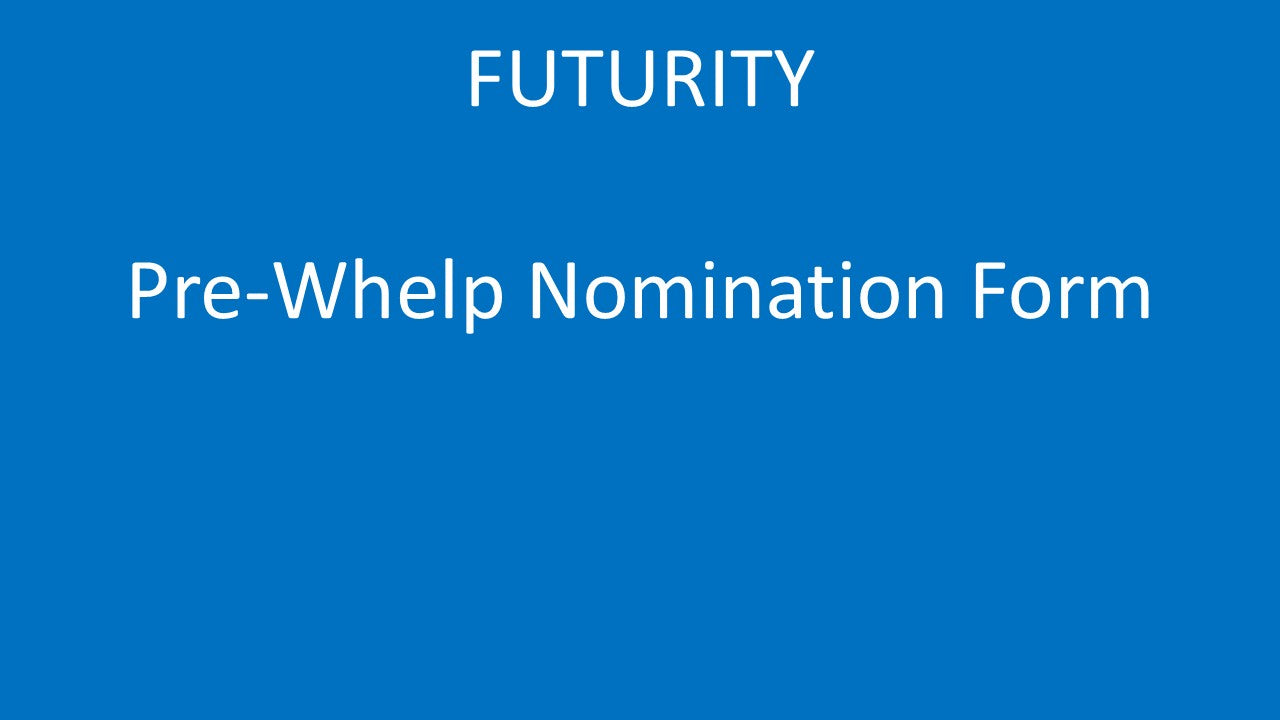E1 - Futurity Program - Pre-Whelp Nomination Form
