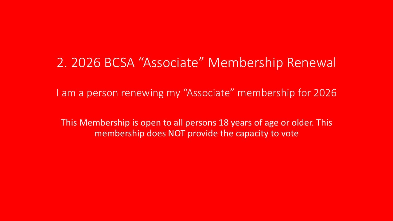 (A) 2. "Associate" 2026 BCSA Renewal