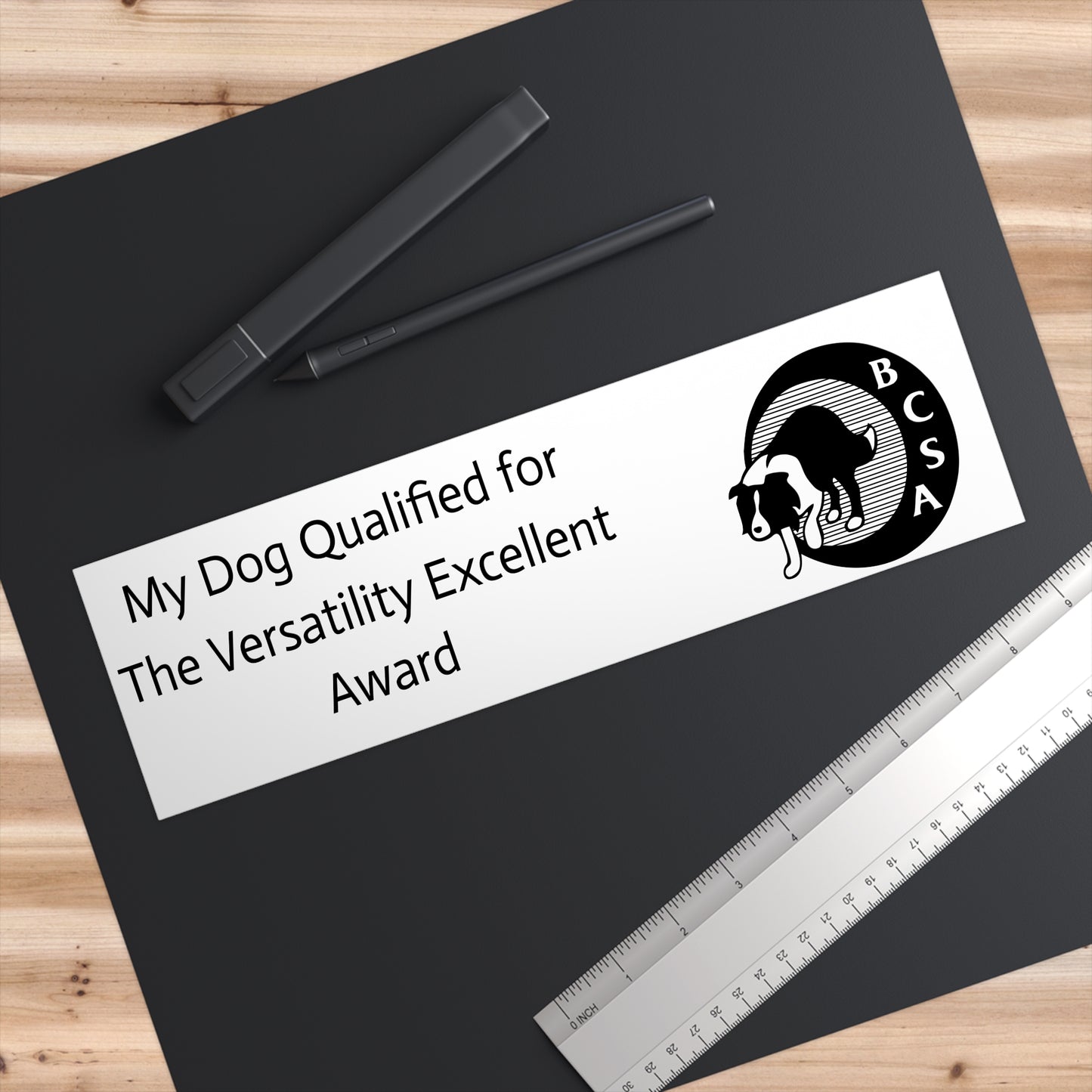 BCSA Versatility Program: Versatility Excellent Award Bumper Sticker