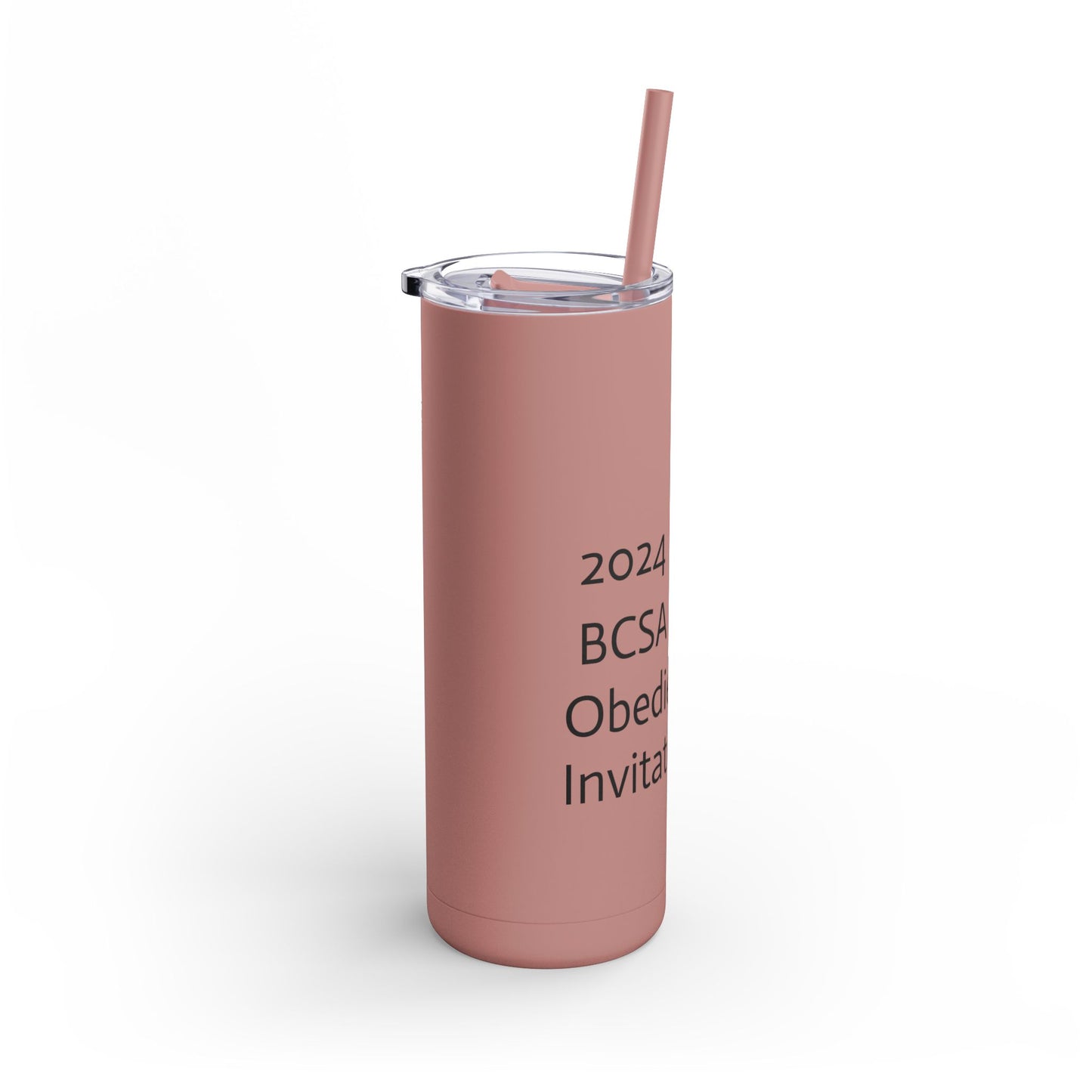 2024 - National Specialty Qualifier Obedience Invitational Skinny Tumbler, 20oz