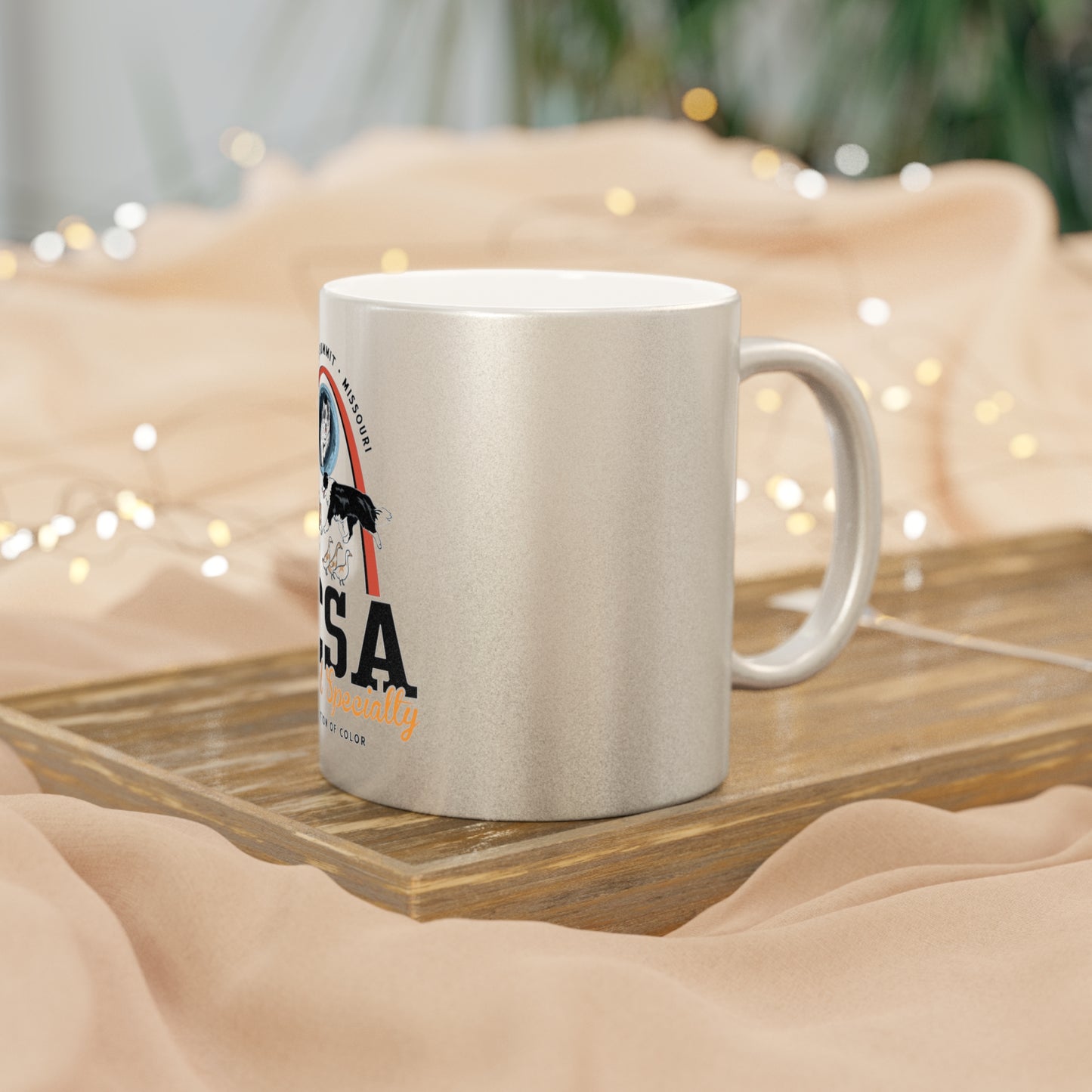 2024 National Specialty Logo Metallic Mug (Silver\Gold)