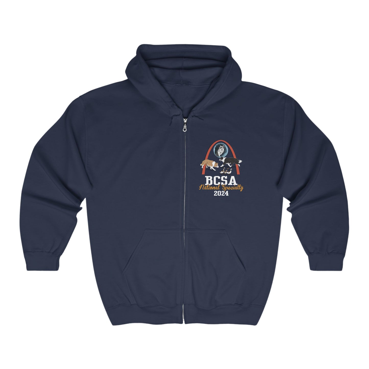 2024 National Specialty Logo Full Zip Hooded Sweatshirt