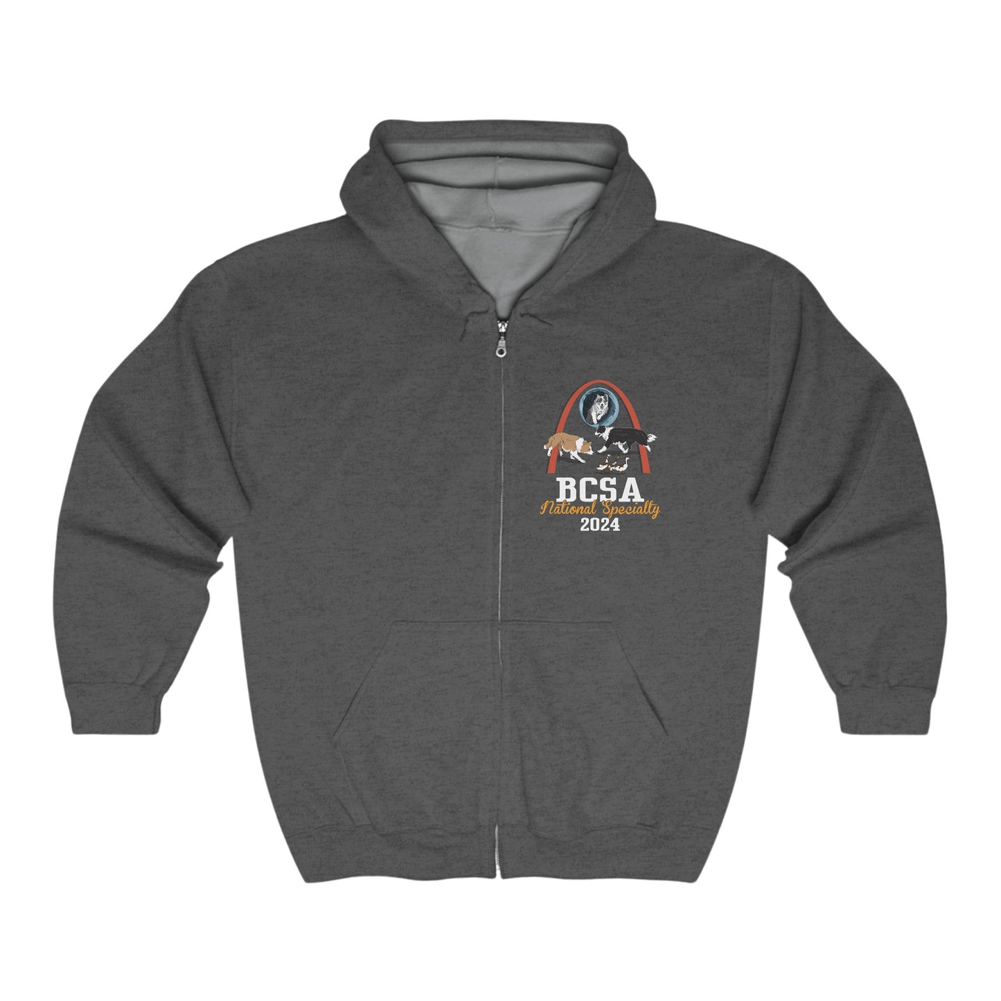 2024 National Specialty Logo Full Zip Hooded Sweatshirt