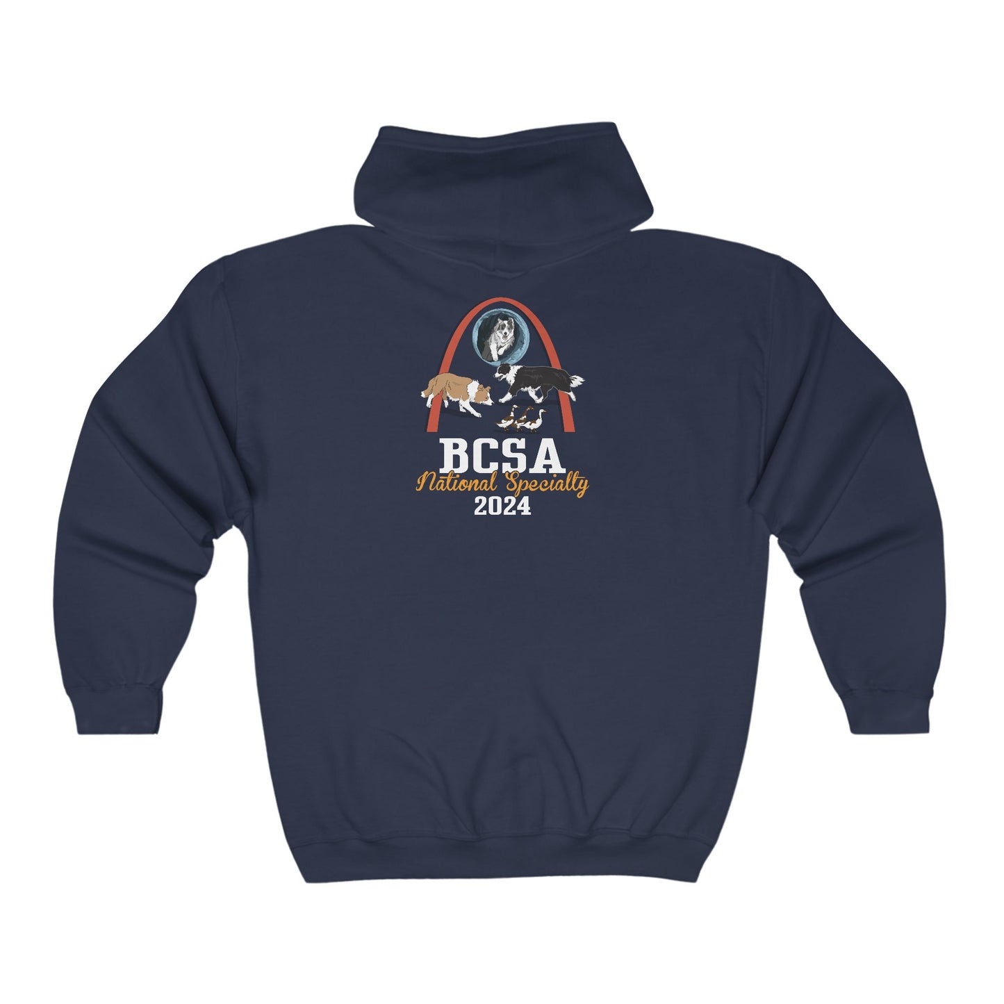 2024 National Specialty Logo Full Zip Hooded Sweatshirt