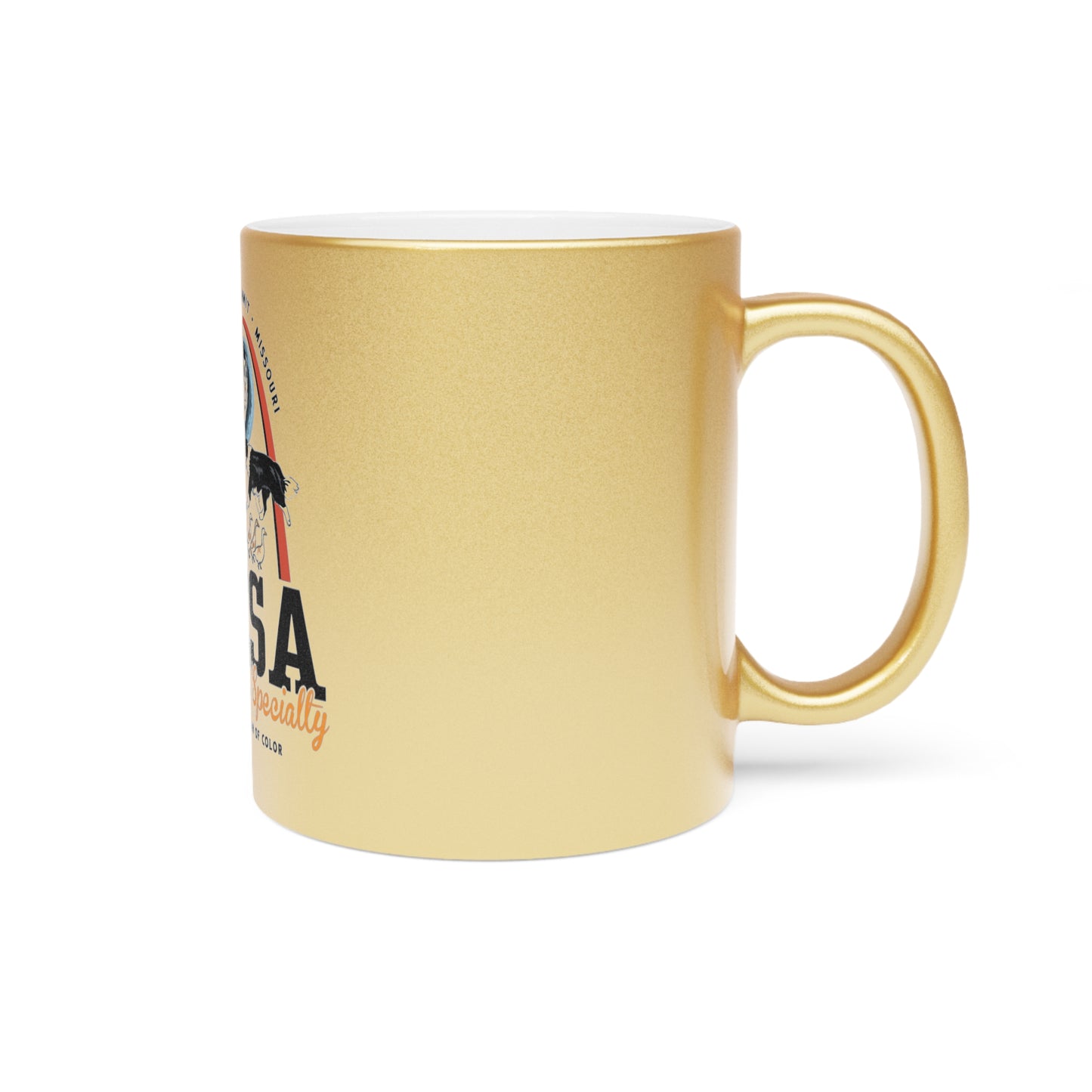 2024 National Specialty Logo Metallic Mug (Silver\Gold)