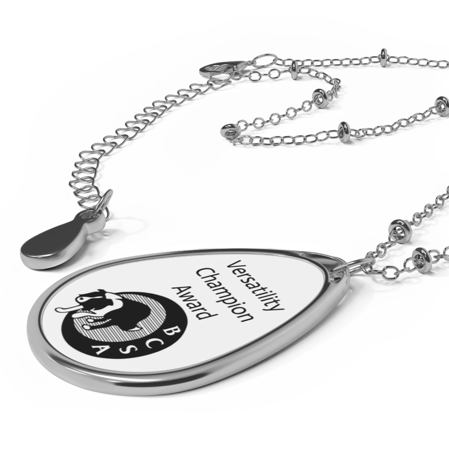 BCSA Versatility Program: Versatility Champion Oval Necklace