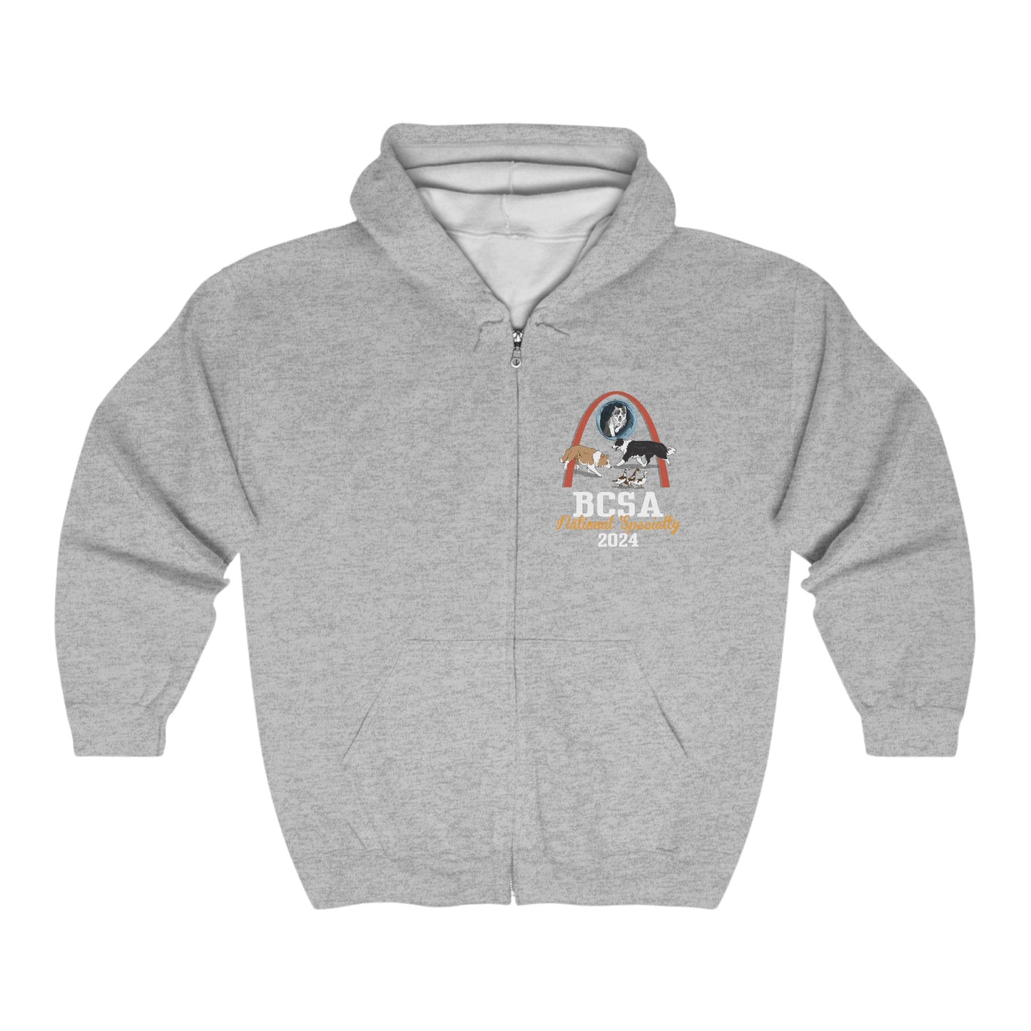 2024 National Specialty Logo Full Zip Hooded Sweatshirt