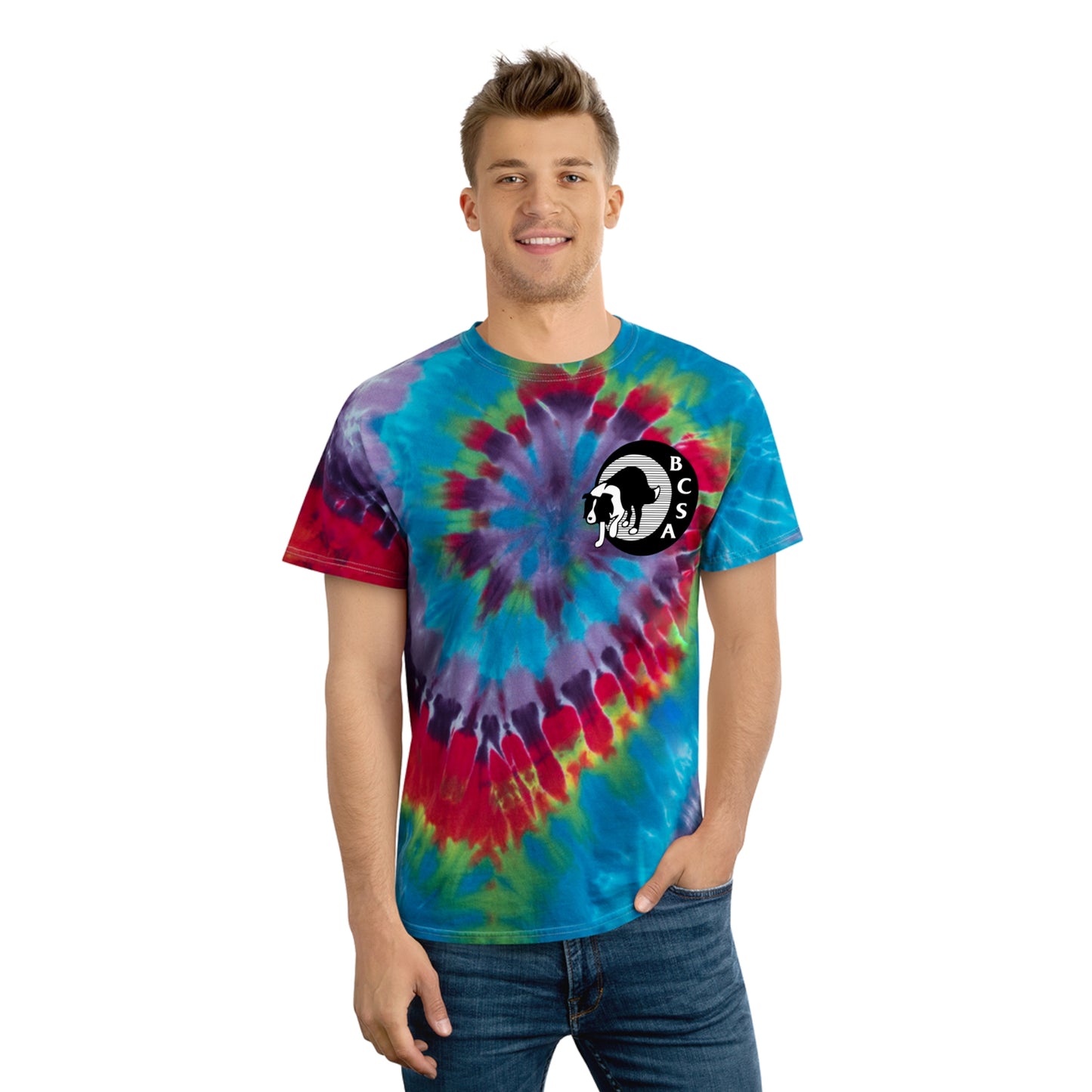 BCSA Logo Tie-Dye Tee, Spiral