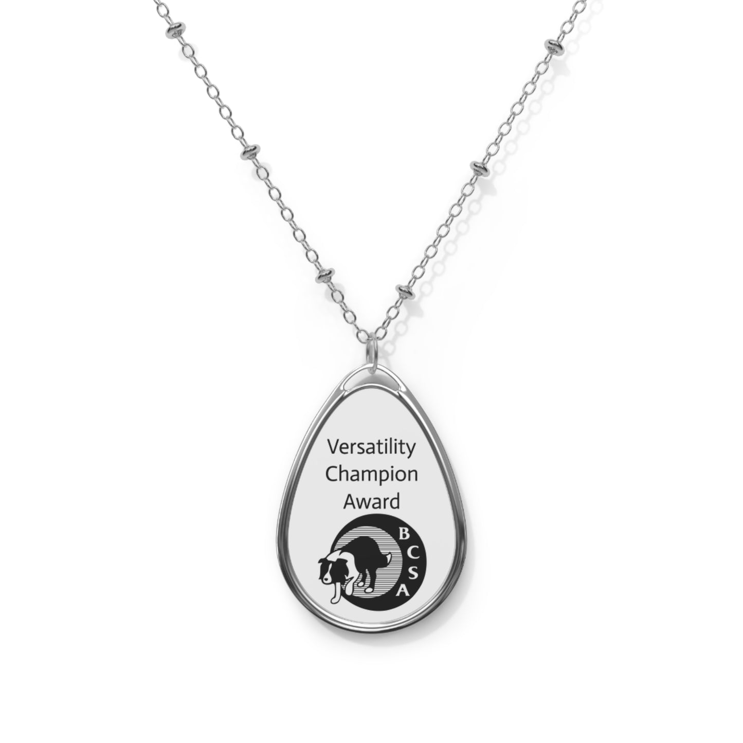 BCSA Versatility Program: Versatility Champion Oval Necklace