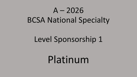 A - 2026 National Specialty Level Sponsorship 1 - Platinum