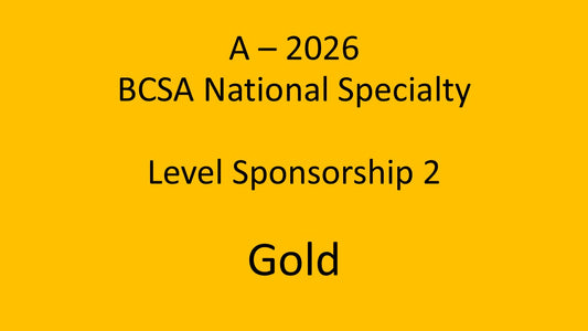 A - 2026 National Specialty Level Sponsorship 2 - Gold