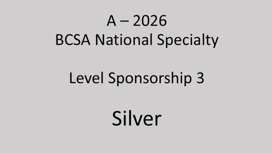 A - 2026 National Specialty Level Sponsorship 3 - Silver