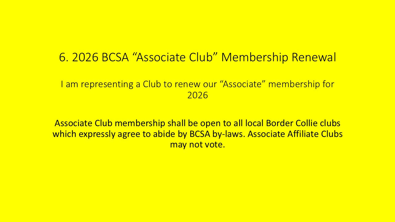(A) 6. "Associate Club" 2026 BCSA Renewal (Copy)